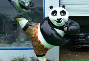 功夫熊猫雕塑-商场幼儿园卡通人物之功夫熊猫