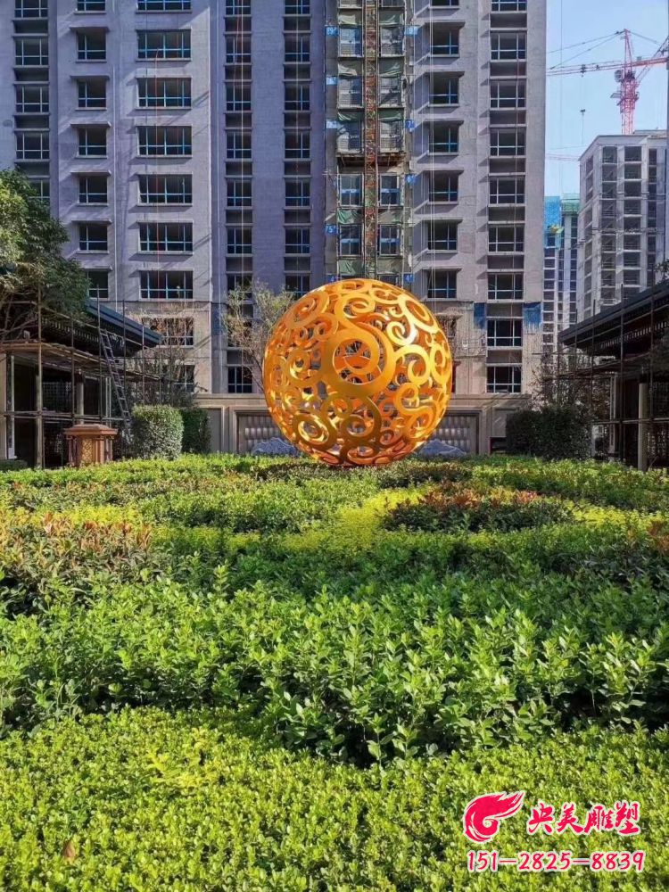 不锈钢镂空球-园林广场创意花纹镂空球景观雕塑摆件图片 不锈钢镂空球-园林广场创意花纹镂空球景观雕塑摆件图片