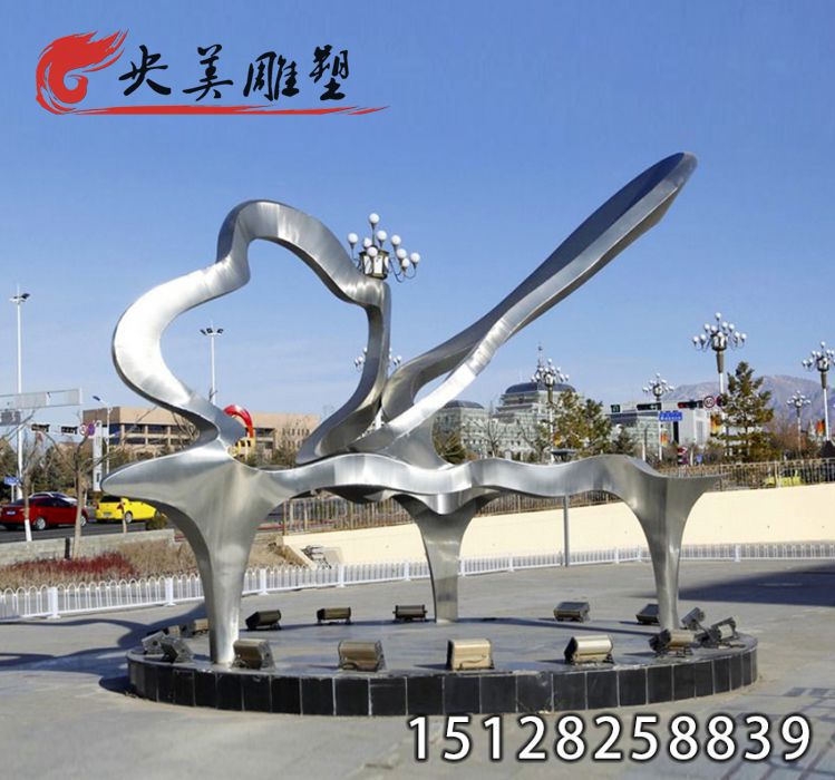 不锈钢钢琴雕塑-大型城市校园广场园林景观抽象钢琴雕塑图片 不锈钢钢琴雕塑-大型城市校园广场园林景观抽象钢琴雕塑图片