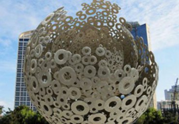 不锈钢镂空球-户外大型园林广场城市景观雕塑