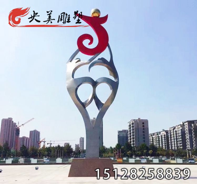 不锈钢抽象雕塑-大型城市广场标志性园林景观图片 不锈钢抽象雕塑-大型城市广场标志性园林景观图片
