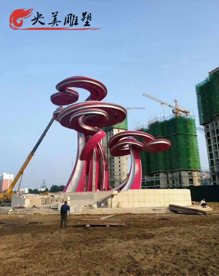 小区摆放大型玻璃钢创意抽象树雕塑图片 小区摆放大型玻璃钢创意抽象树雕塑图片