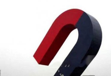 园林摆放不锈钢磁铁雕塑