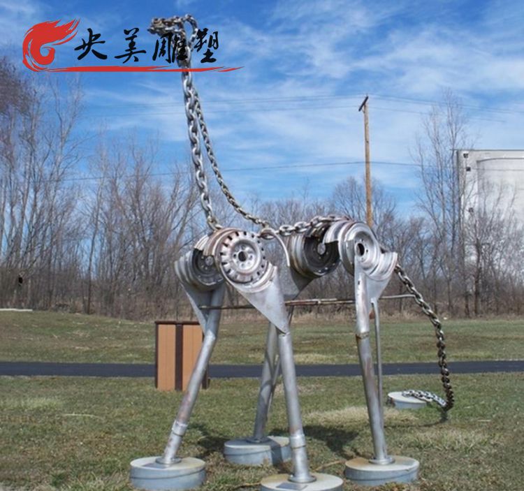 广场不锈钢抽象恐龙雕塑图片 广场不锈钢抽象恐龙雕塑图片