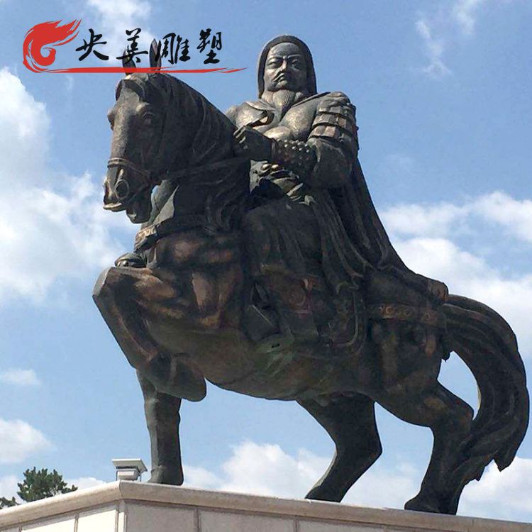 广场摆放骑马人物铜雕图片 广场摆放骑马人物铜雕图片