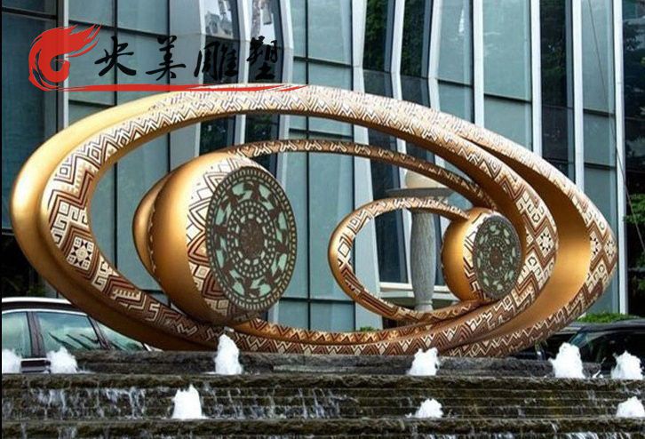 广场不锈钢抽象眼睛雕塑图片 广场不锈钢抽象眼睛雕塑图片
