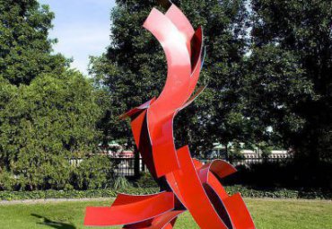 园林广场摆放不锈钢抽象艺术雕塑