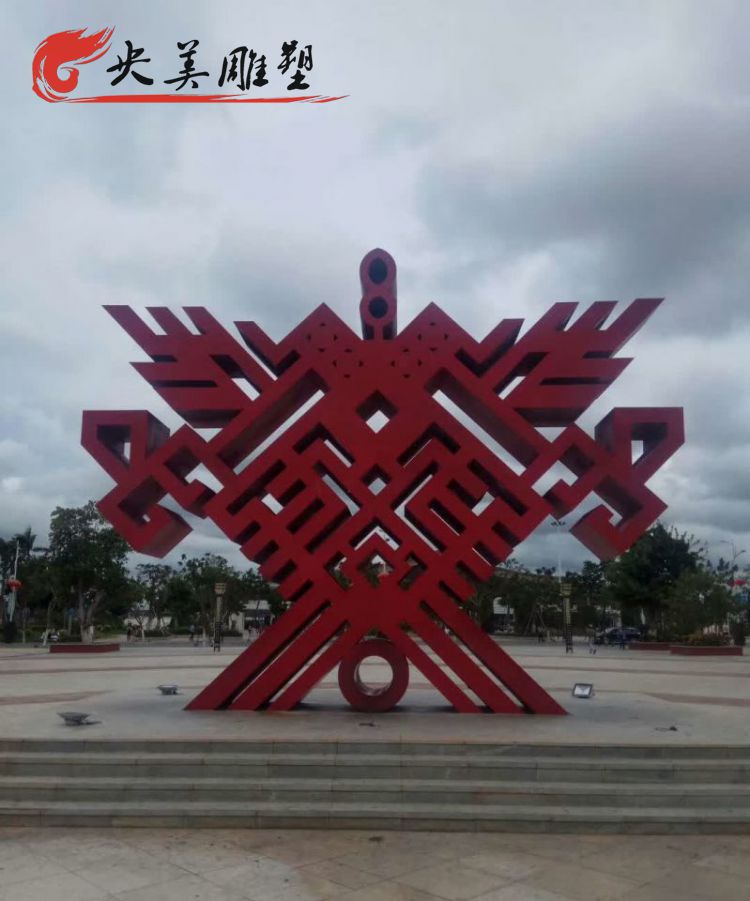 广场不锈钢抽象镂空雕塑图片 广场不锈钢抽象镂空雕塑图片