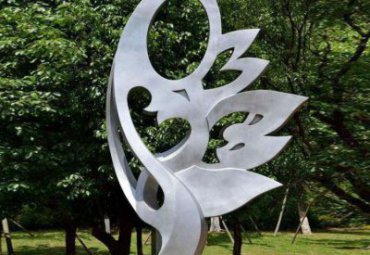 公园不锈钢抽象镂空景观雕塑