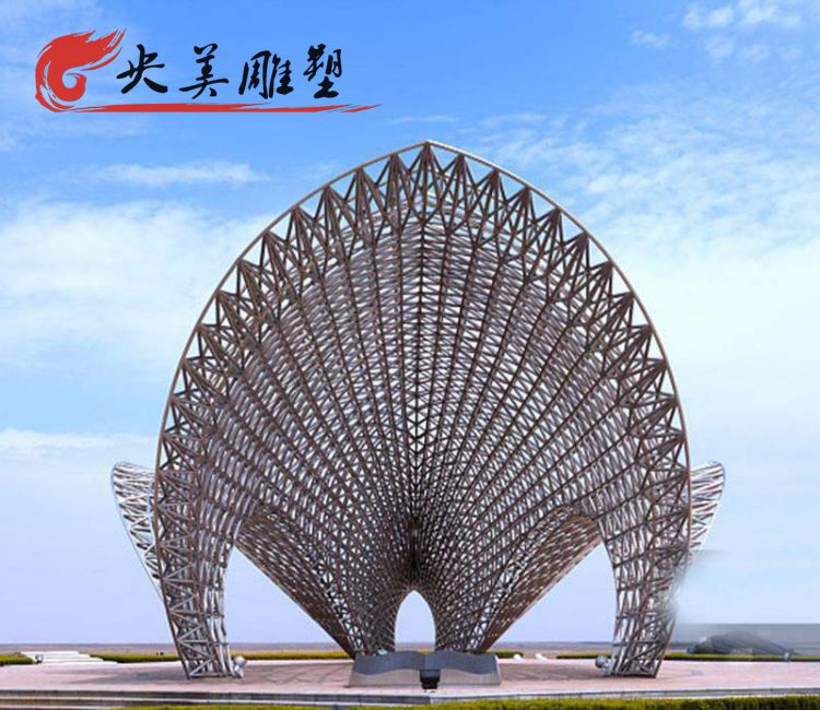 广场摆放不锈钢镂空拱门造型景观雕塑图片 广场摆放不锈钢镂空拱门造型景观雕塑图片