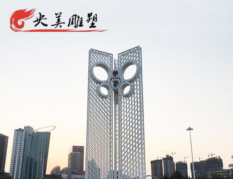 广场摆放不锈钢镂空景观雕塑图片 广场摆放不锈钢镂空景观雕塑图片