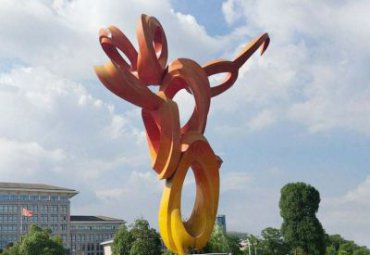 广场不锈钢抽象艺术造型景观雕塑