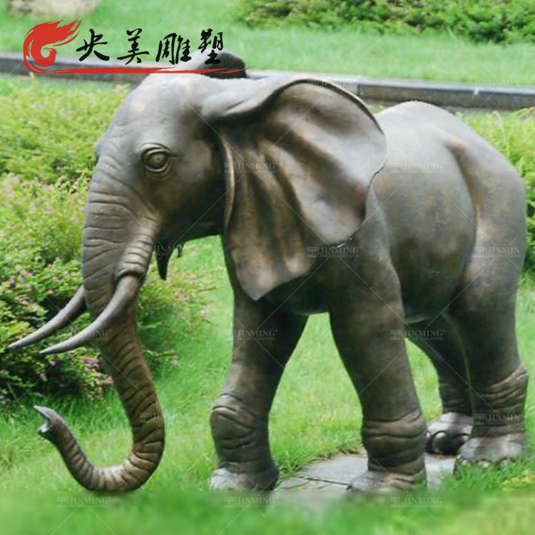 仿真动物景观户外大型玻璃钢大象雕塑图片 仿真动物景观户外大型玻璃钢大象雕塑图片