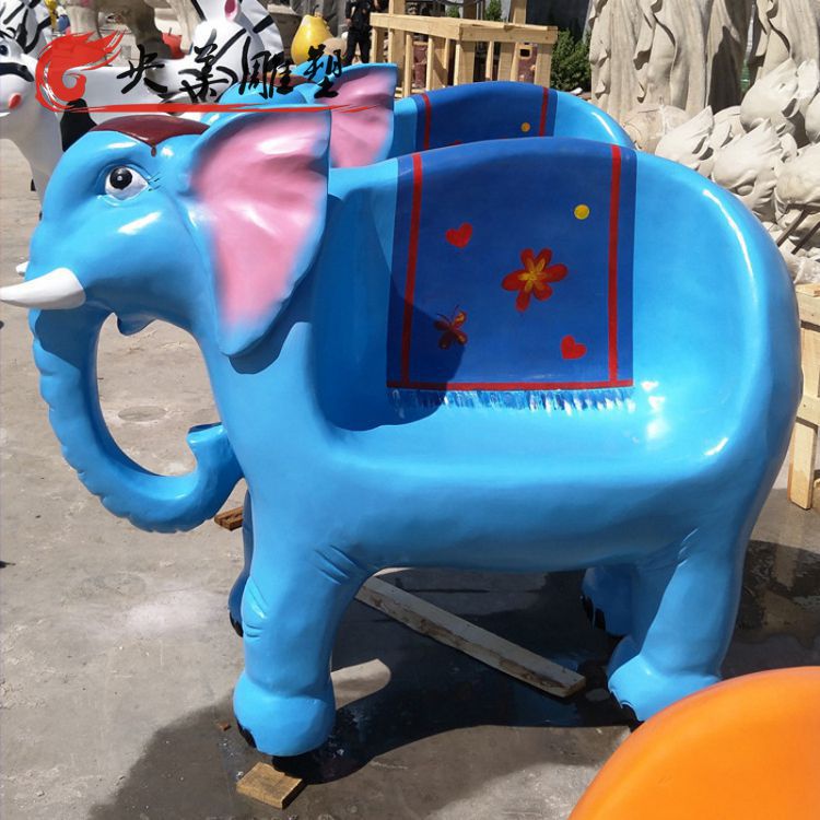 卡通休闲座椅抽象动物大象座椅雕塑图片 卡通休闲座椅抽象动物大象座椅雕塑图片