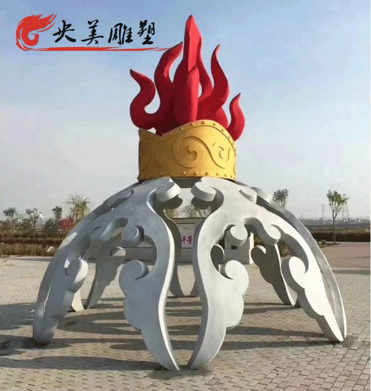 广场摆放创意不锈钢火苗景观雕塑图片 广场摆放创意不锈钢火苗景观雕塑图片