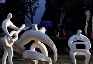 创意景观乐队抽象人物景观花园广场不锈钢雕塑