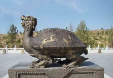 景区园林户外广场摆放纯铜铸造龙龟雕塑